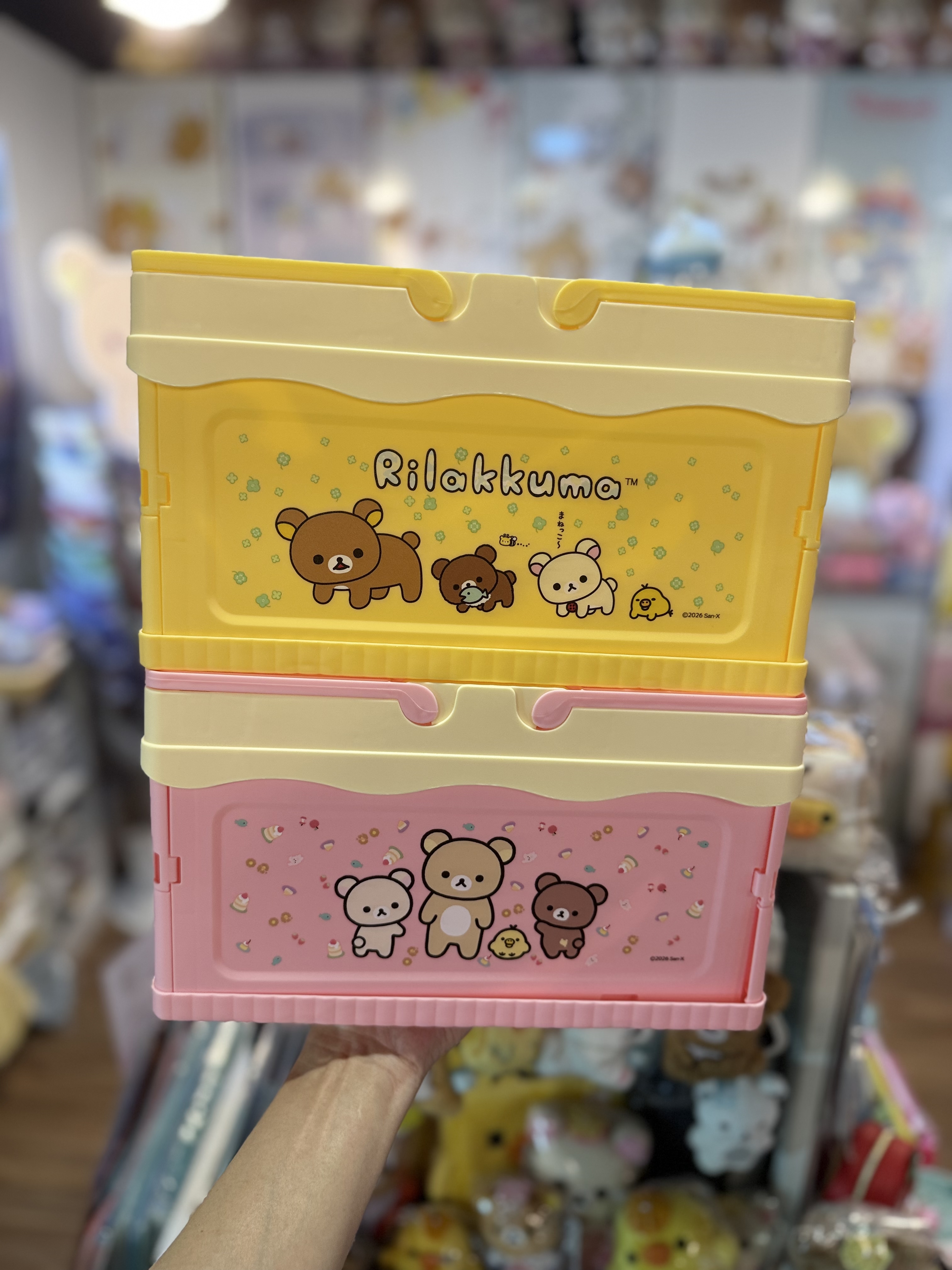《現貨》全新Rilakkuma摺疊式收納盒