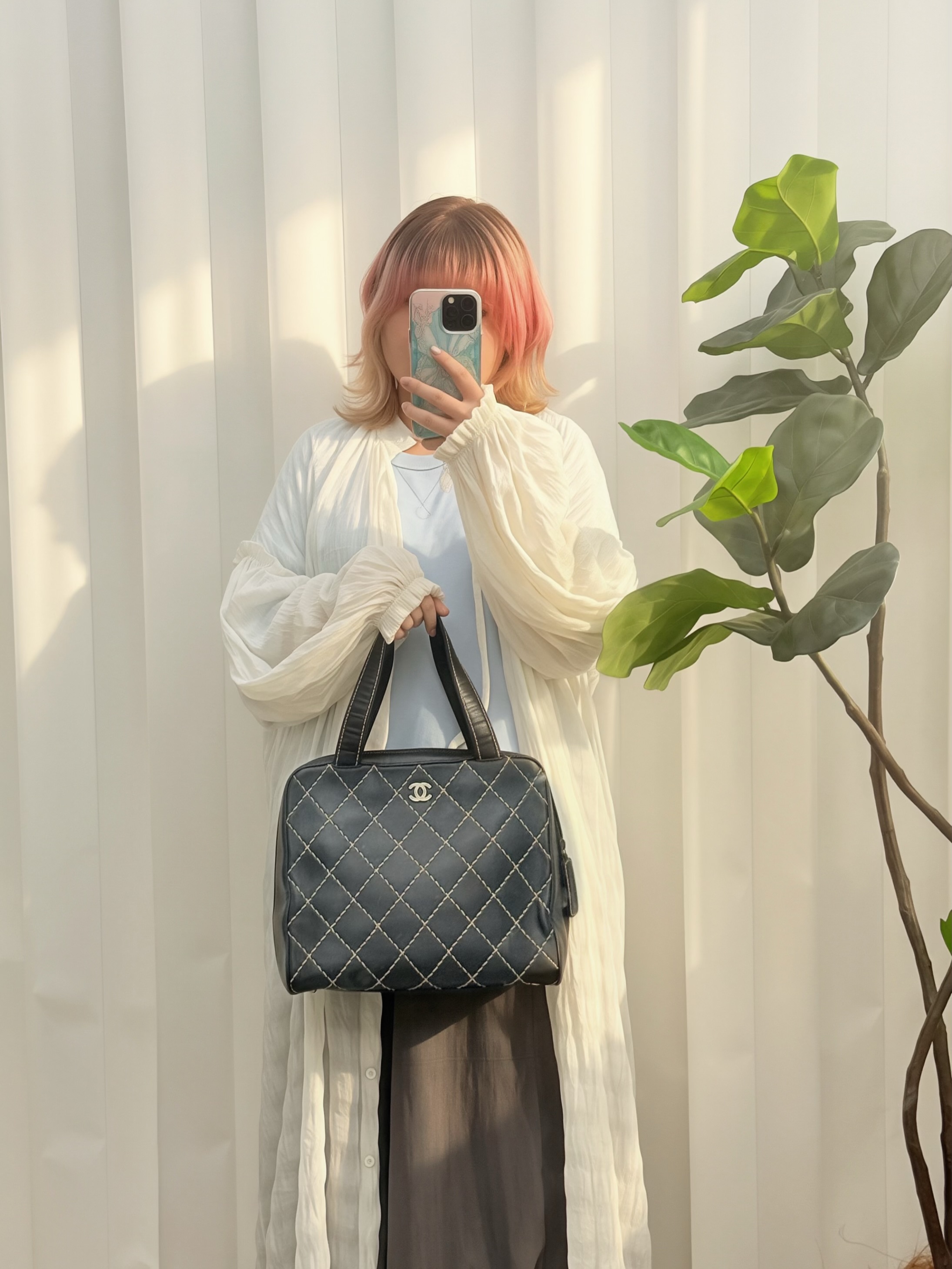 CHANEL👜 PRE OWNED 🛍️中古手提包，有內袋可分拆，有塵袋有卡 🖤 