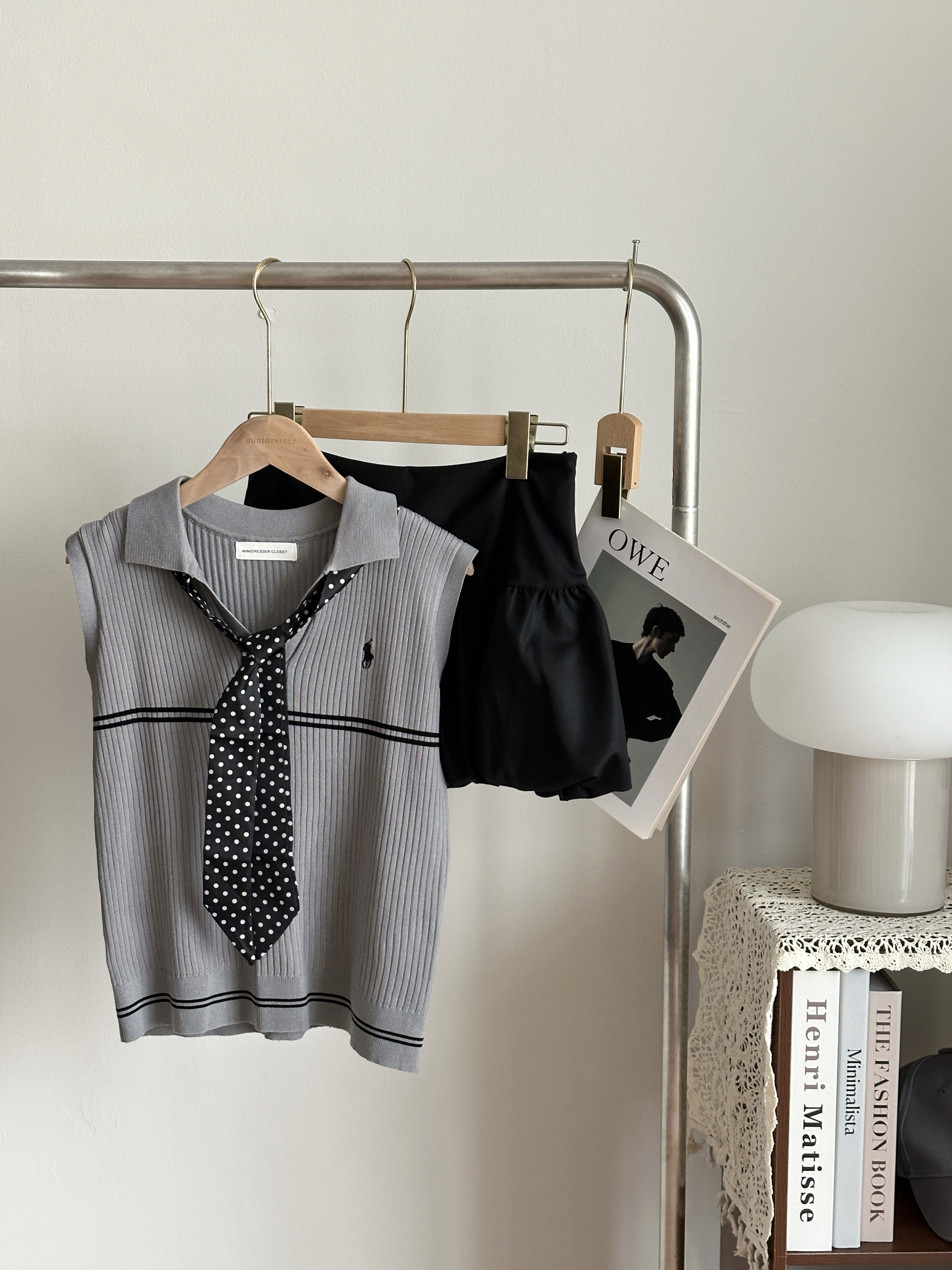 Classic Black Dot Scarf