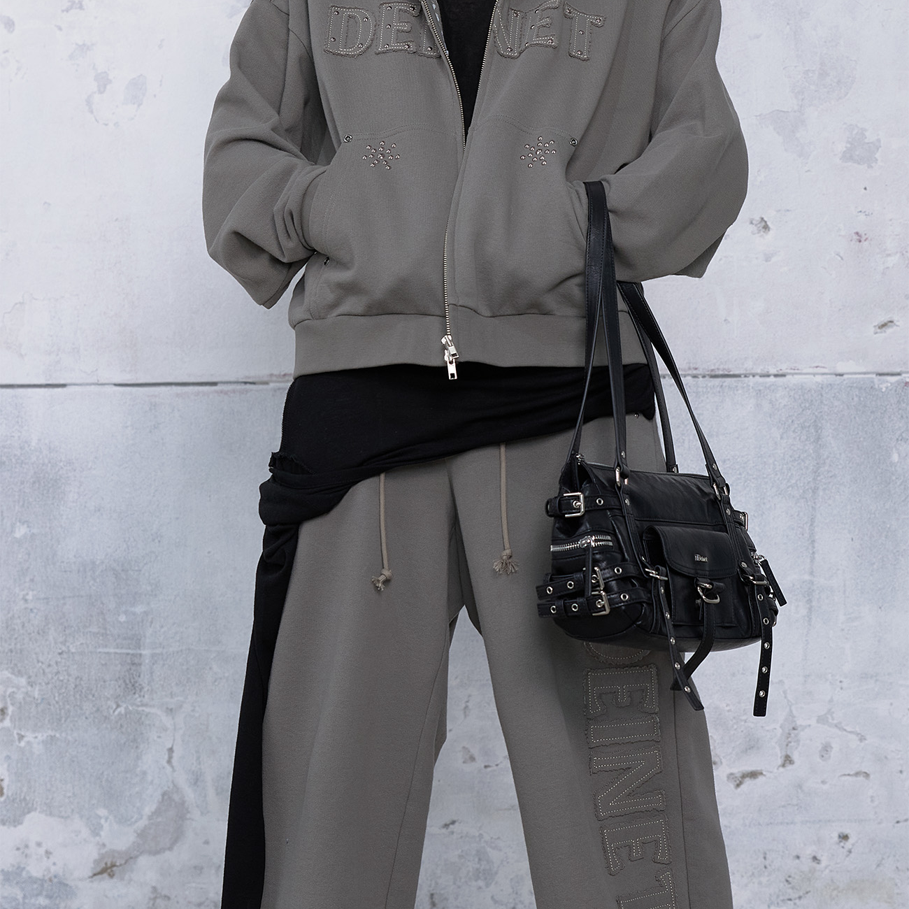 [DEINET] BELTED POCKET MINI SHOULDER BAG (2種)