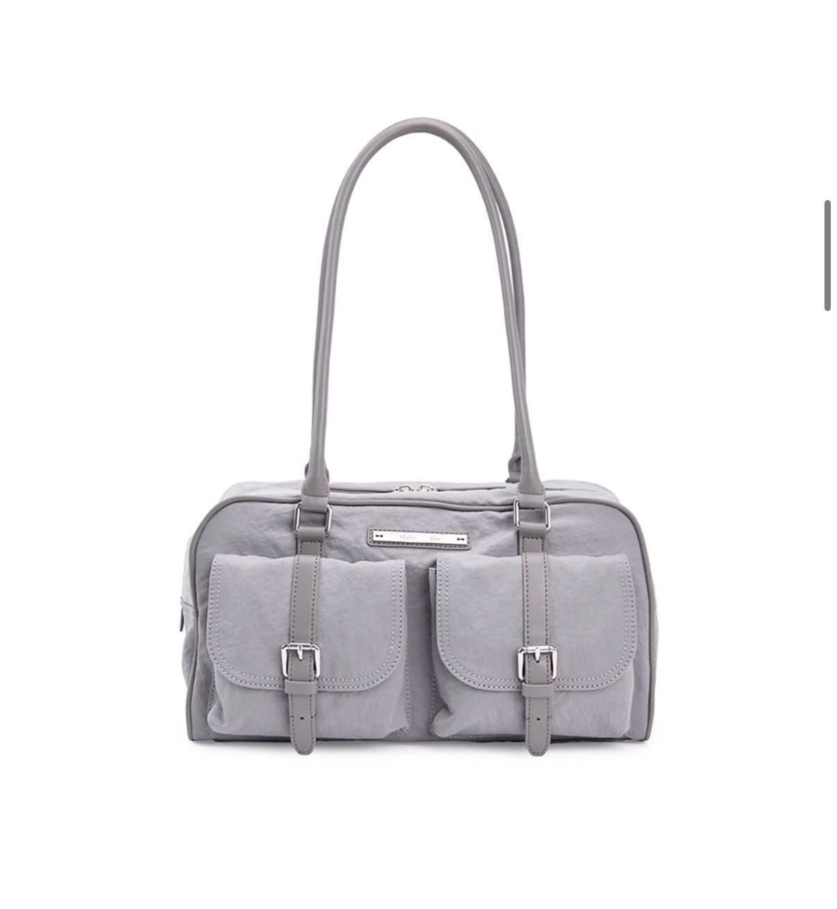 MATIN KIM 特價場 DOUBLE POCKET SPORTY TOTE BAG IN GREY