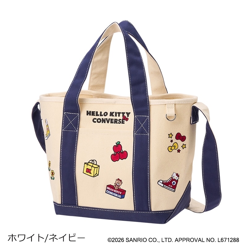 🎀【預訂】CONVERSE × Kitty Canvas Tote Bag Navy