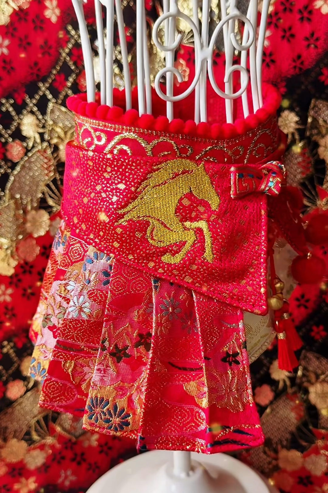 馬年賀歲新品 毛孩新春圍脖 頸飾 造型