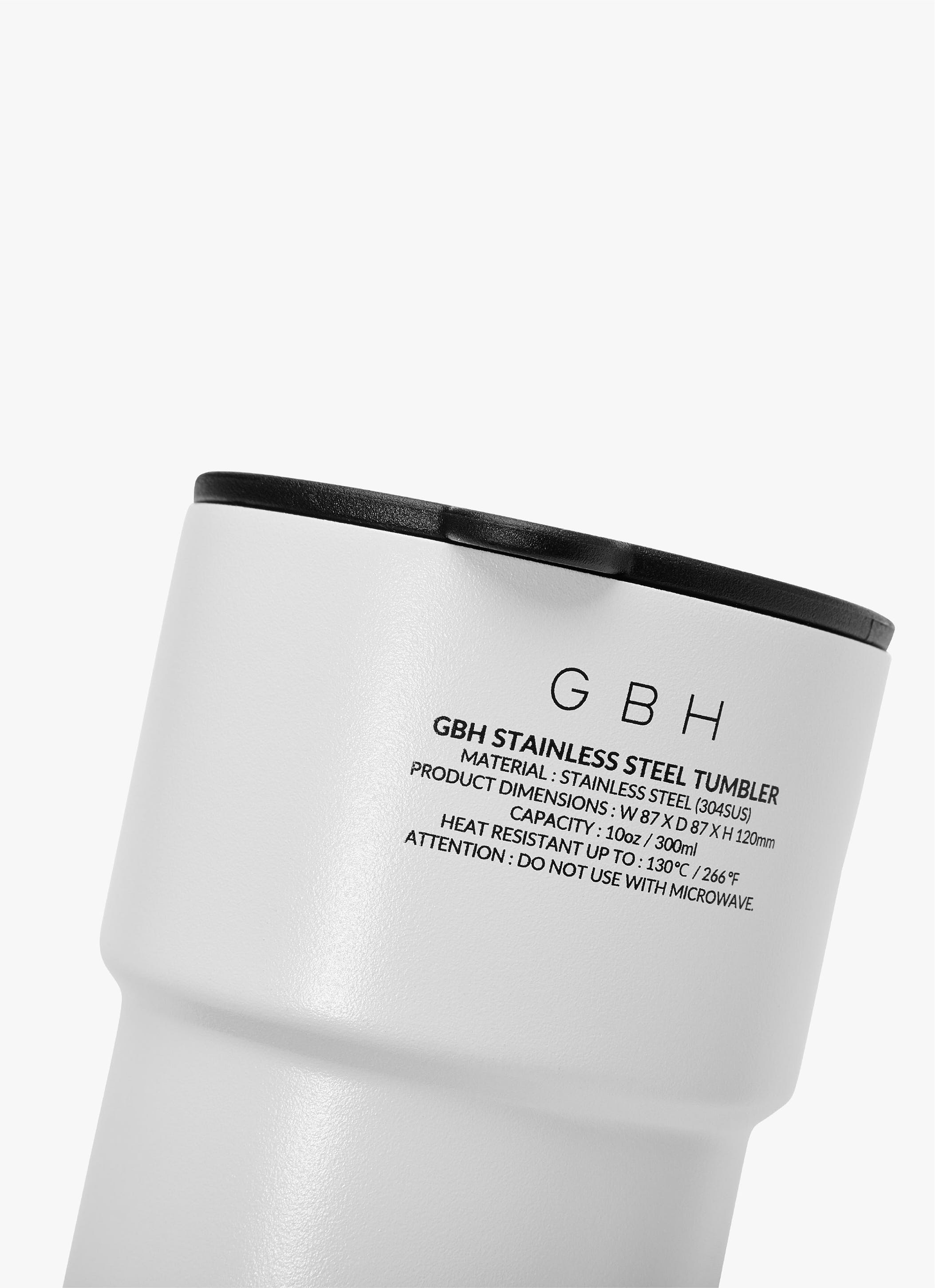 GBH STAINLESS STEEL TUMBLER / WHITE / 300ml