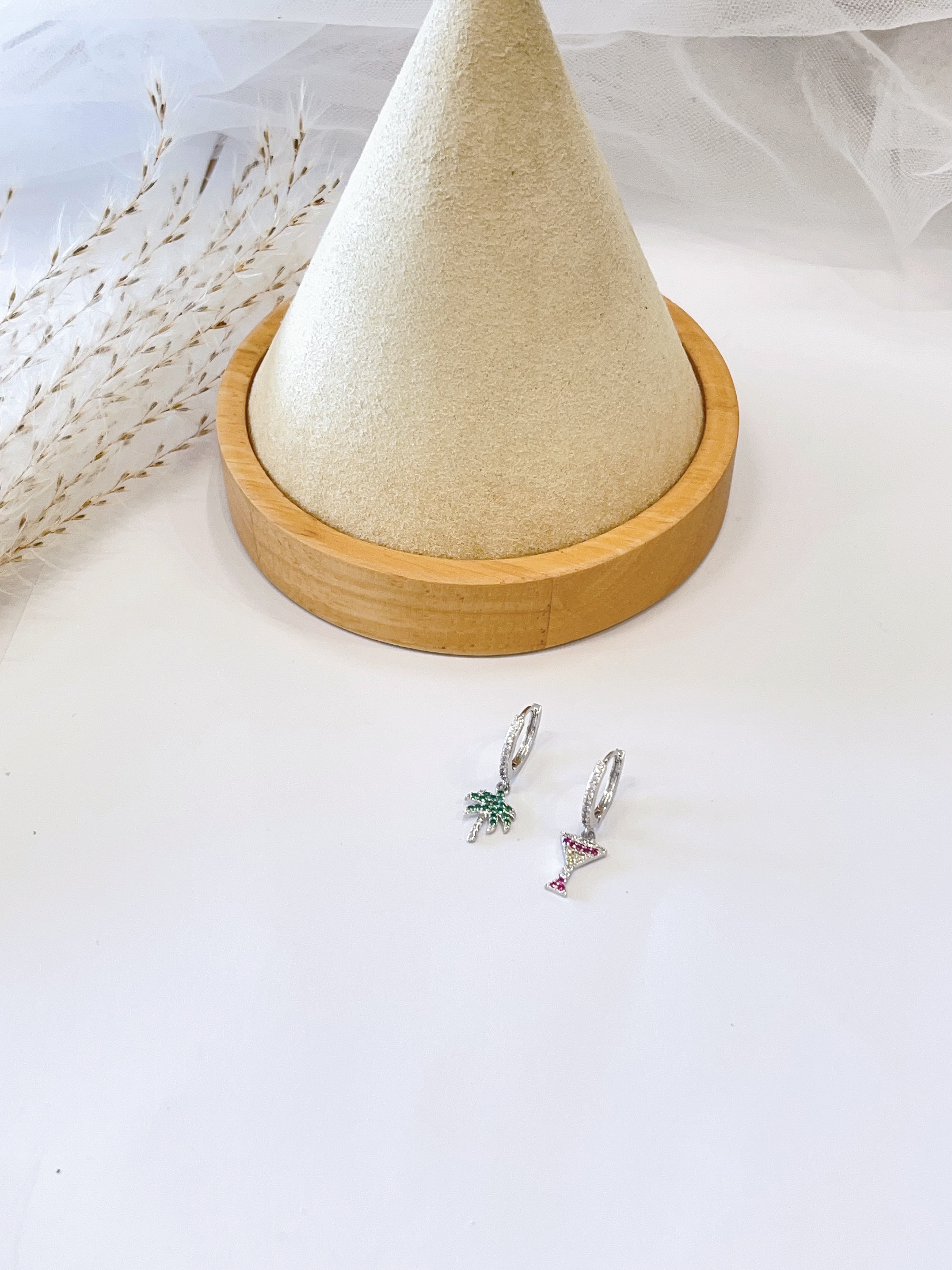 椰风小酒耳扣耳环