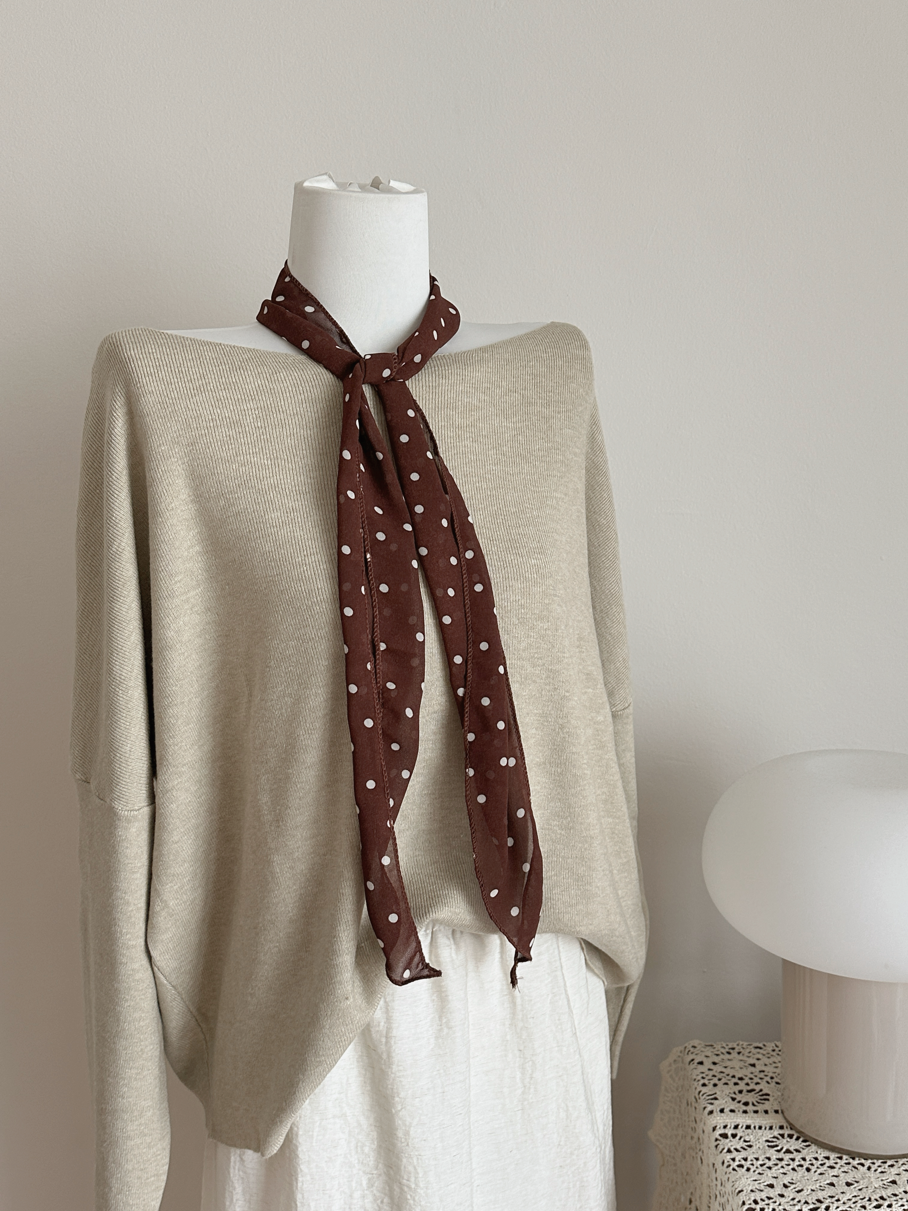 Rust Dot Scarf