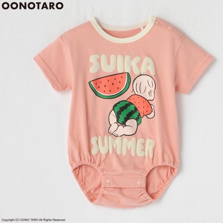 🇯🇵限量預訂 日本直送🇯🇵Oonotaro人物西瓜前後印花短袖包屁衣