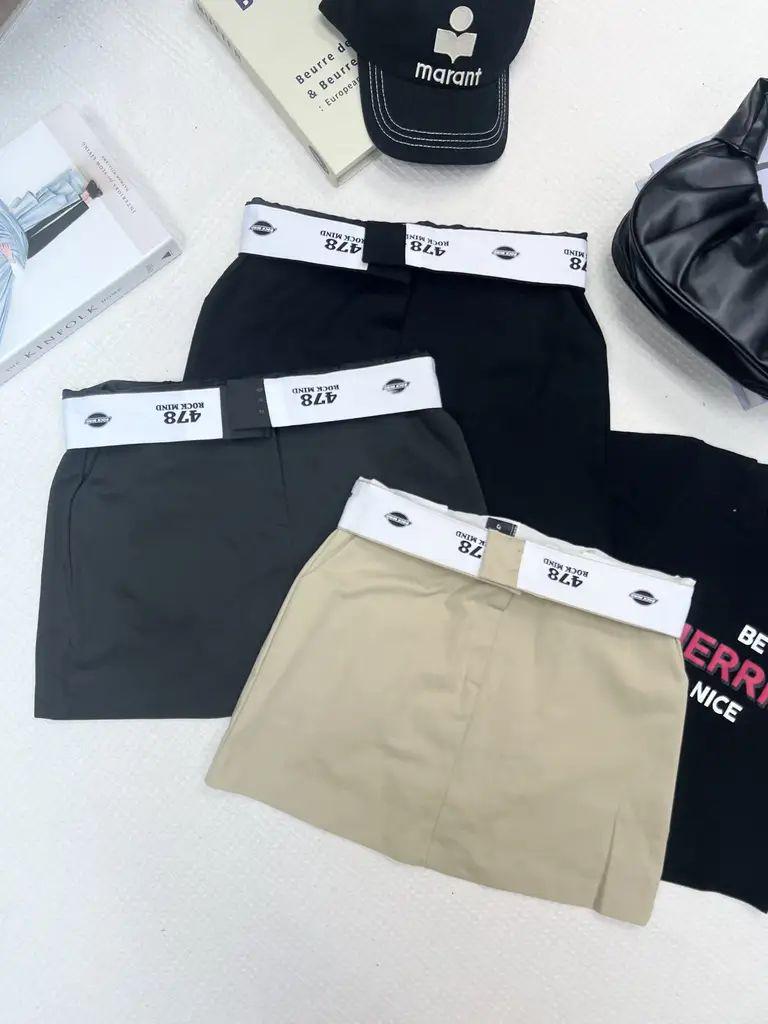 KR 韓妹必備♡反摺邊短裙 KR4002