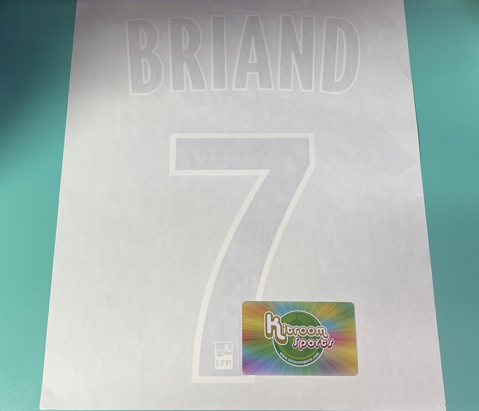 2010-11 Olympique Lyonnais Home Nameset #7 BRIAND