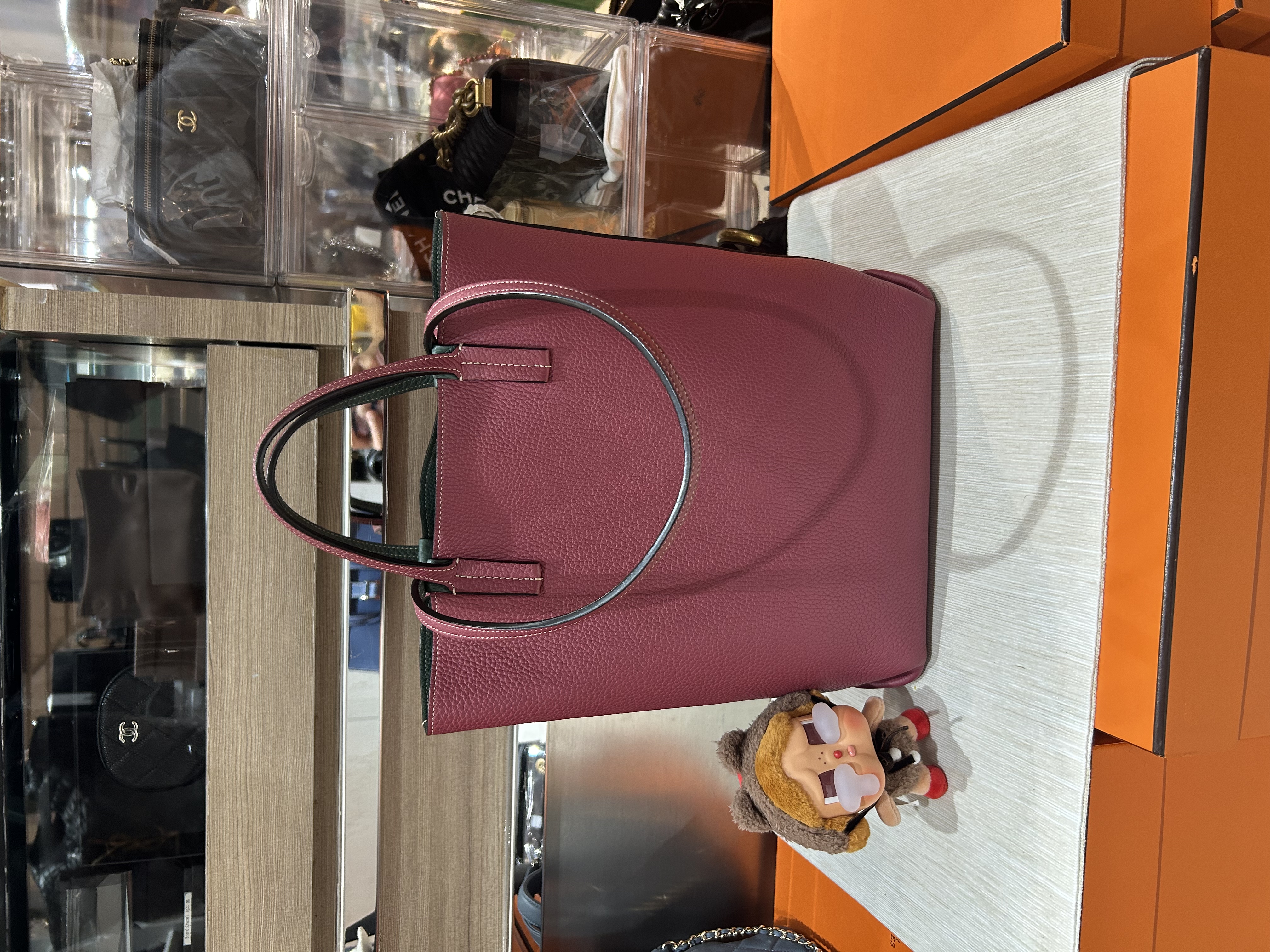 Moynat tote bag reversible calfskin  ,100%Authentic,98%new✅Dust bag