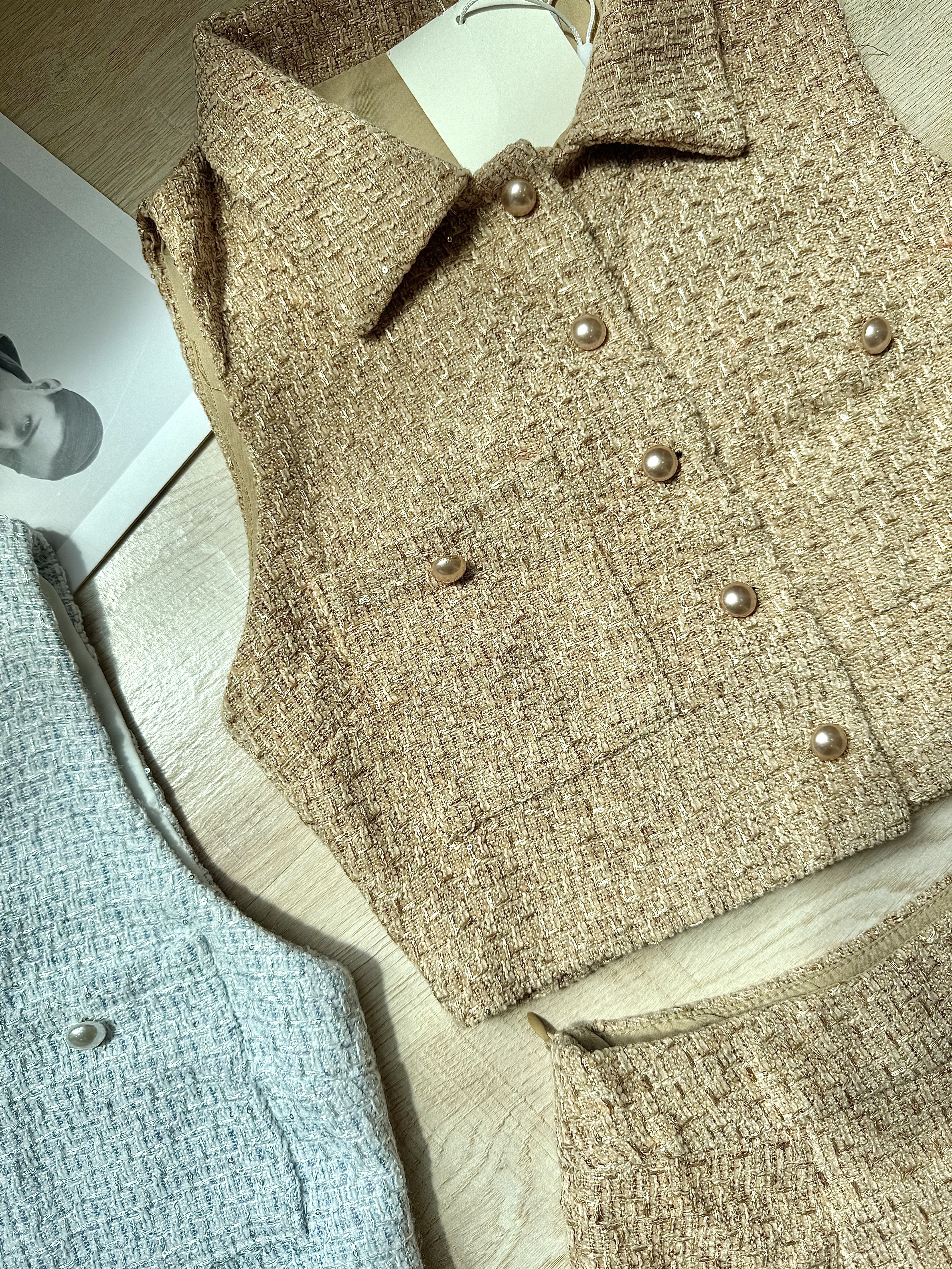 Hailey Tweed Set 高品名媛小香风套装 ( 2 colours ) Premium Quality