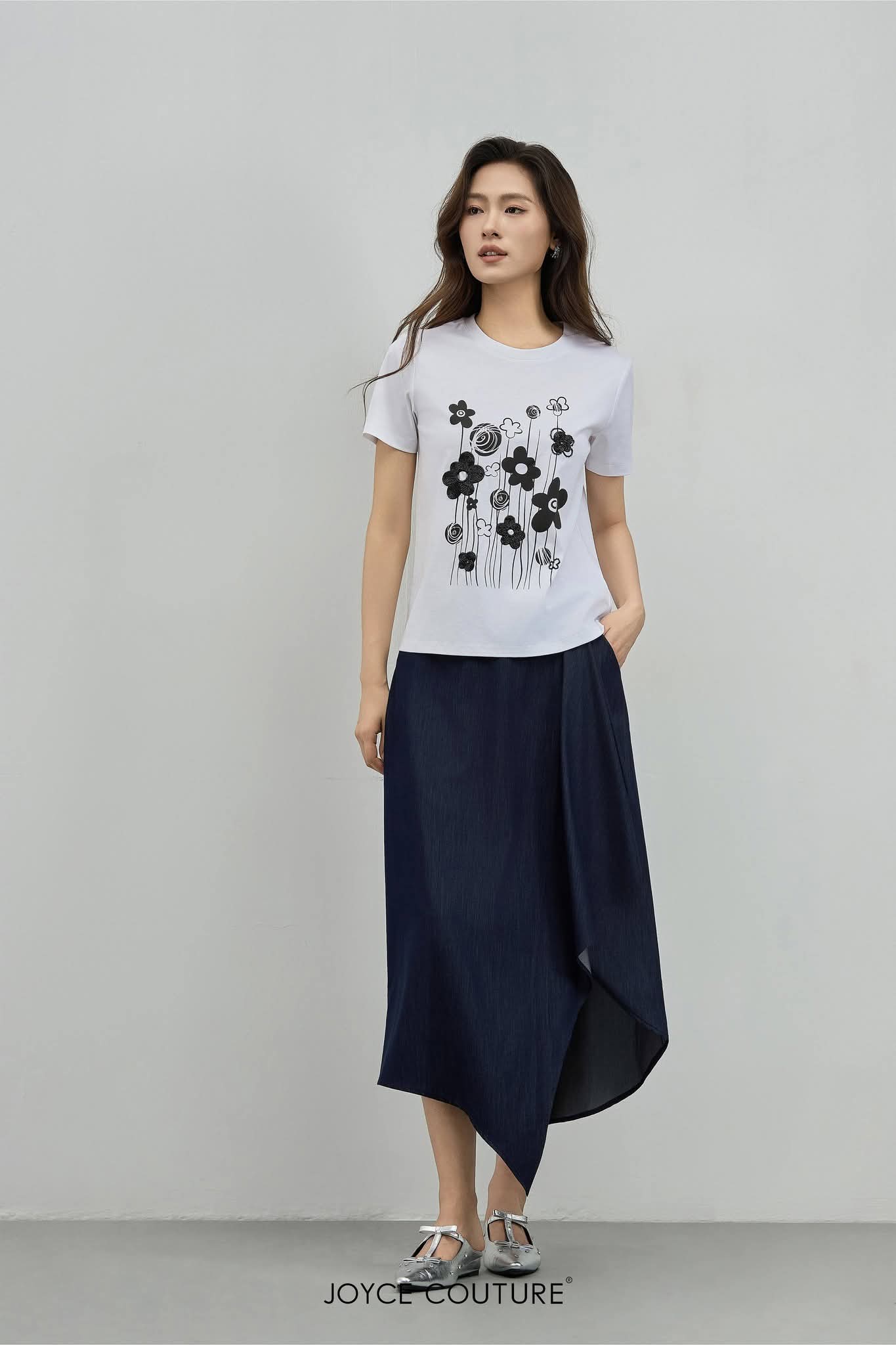 花卉图案上衣 T0737