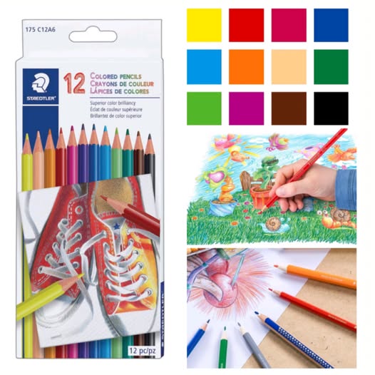 現貨-Staedtler 施德樓木顏色筆12色