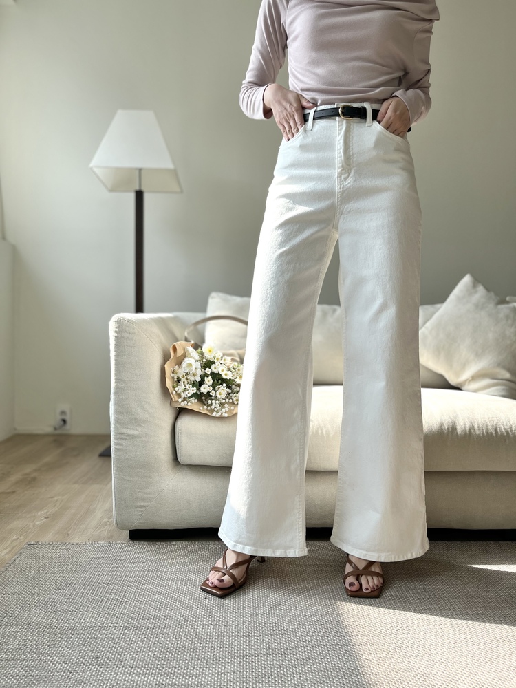 White Flared Jeans
