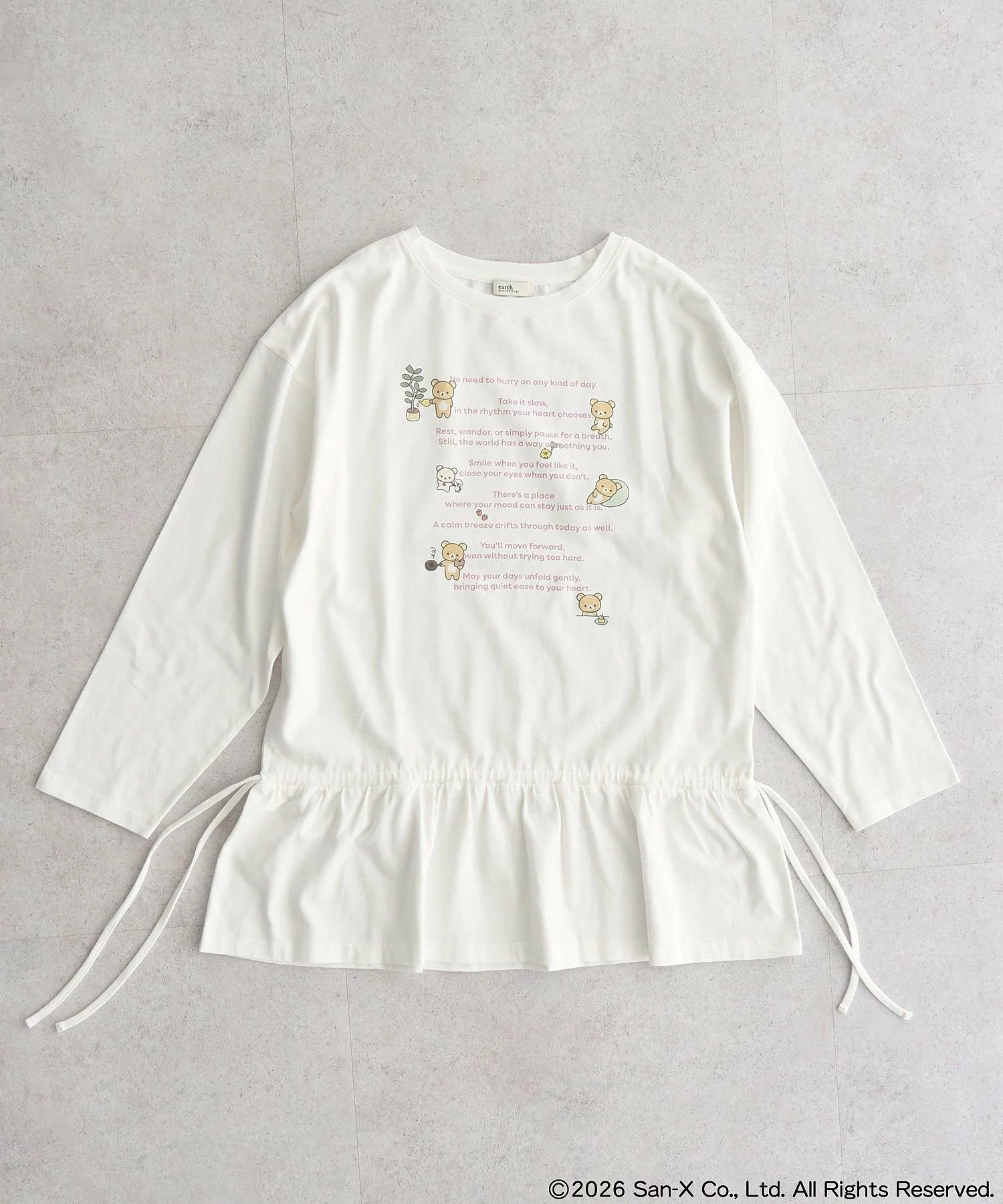 日本預訂📍日本鬆弛熊 × earth music&ecology系列 - 長袖上衣