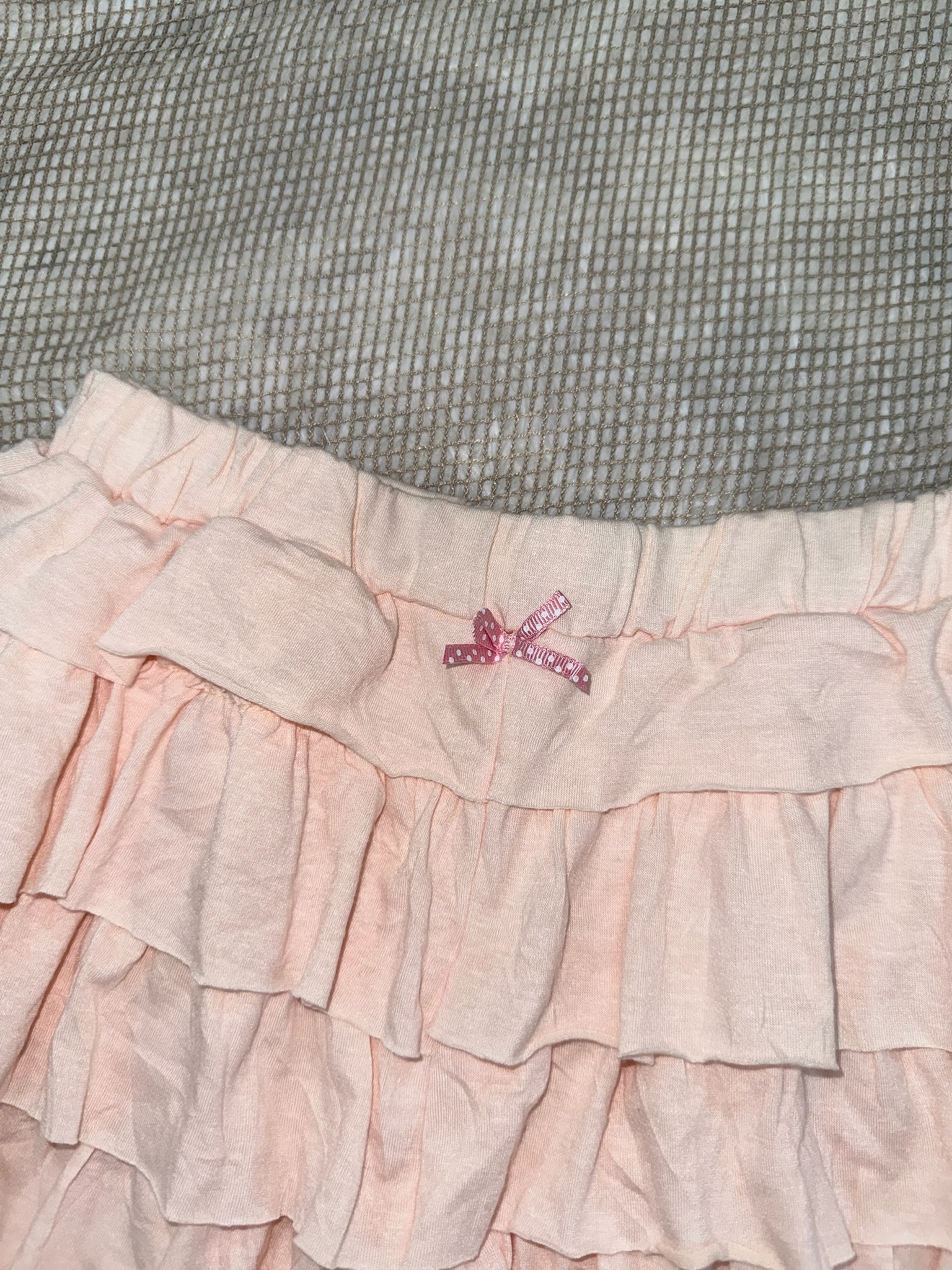 Balletcore Baby Pink Tiered Ruffle Shorts 
