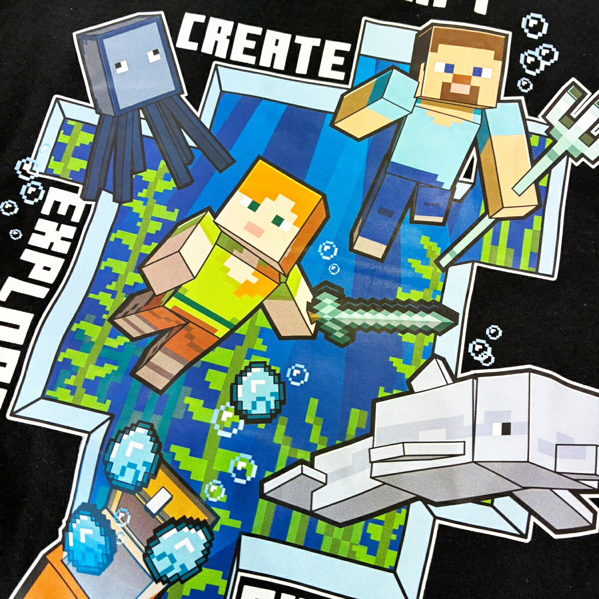 🆕【⭐訂購⭐】🌀 🇯🇵 日本直送 #Minecraft "Create Explore Survive" 短袖家居服套裝［2款選］🌀 [PLEA-0136] [260525]