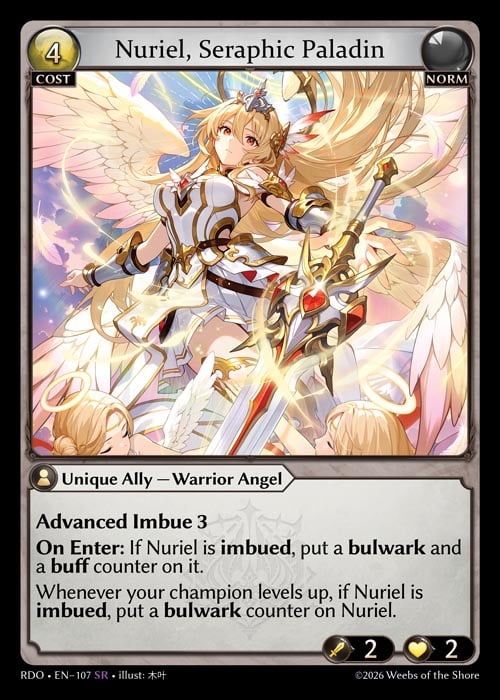 Nuriel, Seraphic Paladin / RDO-107 (SR)