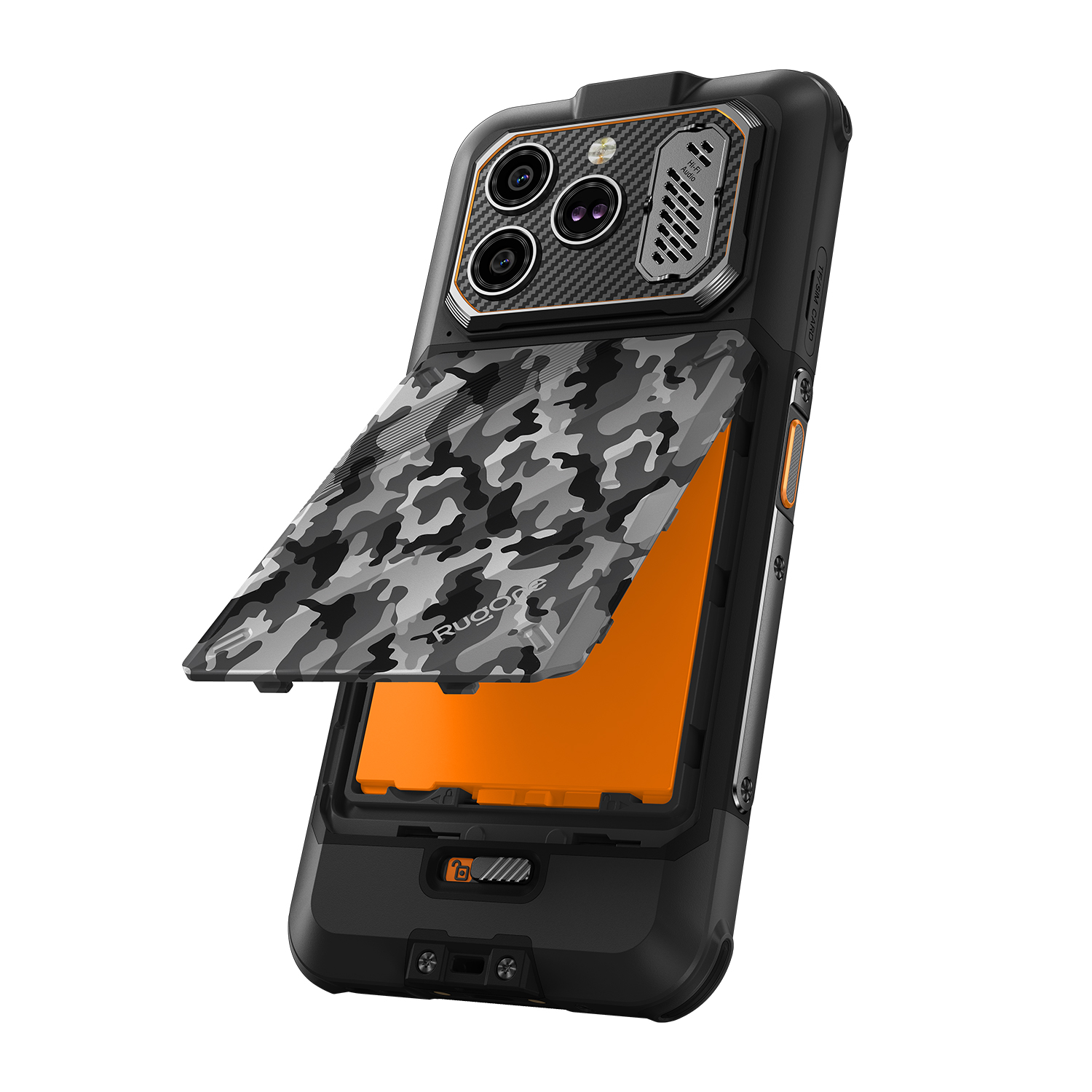RugOne Xever 8 | 6.5吋 120Hz 4800mAh 可換電池 夜視 手電筒 117dB喇叭 支援eSIM 三卡槽 Widevine L1 AI工具 三防手機 Rugged Phone
