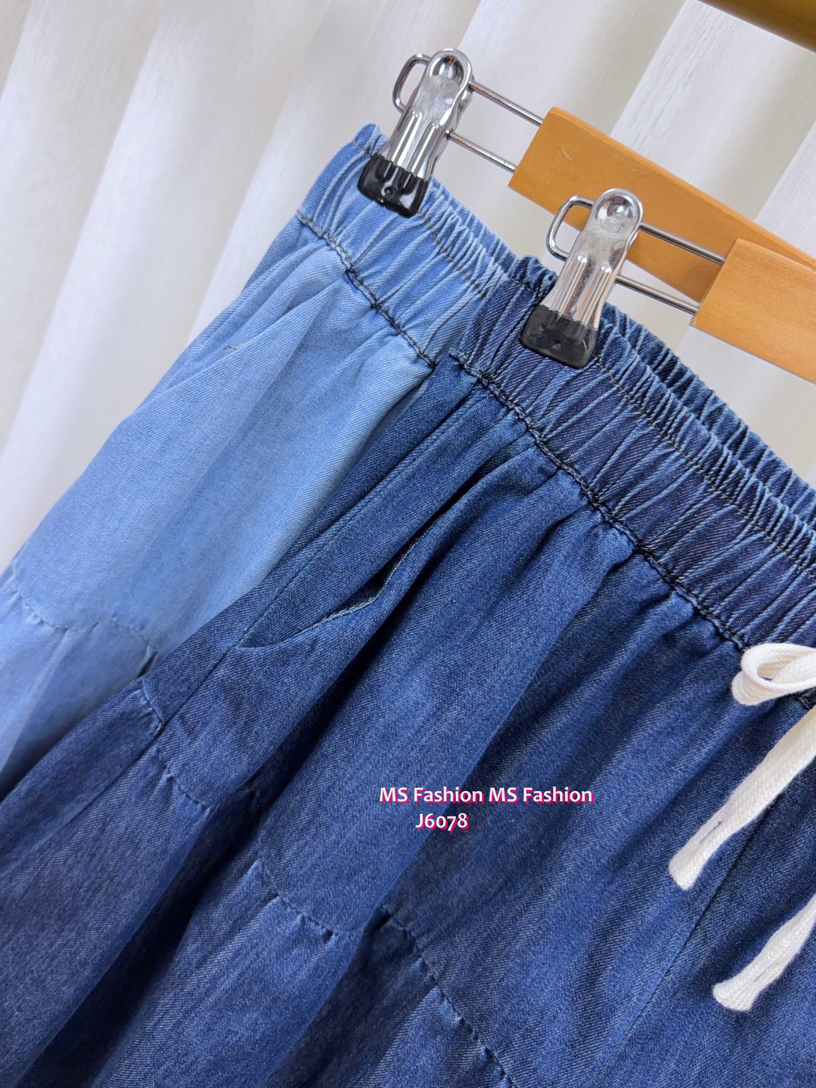 J6078 百搭易襯牛仔裙褲
