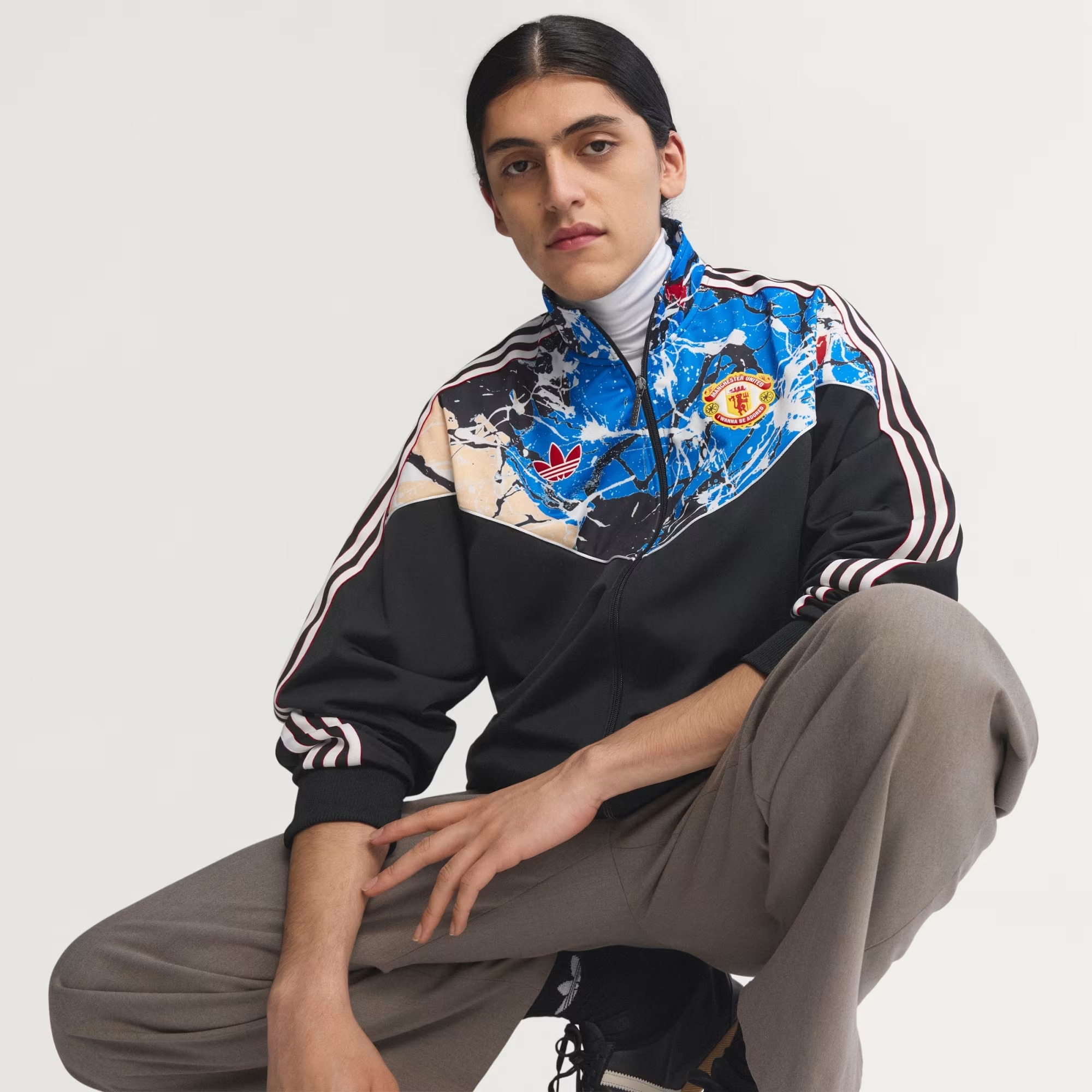 🎶⚽Adidas Manchester United 曼聯 × Stone Roses 進場外套 JZ7094