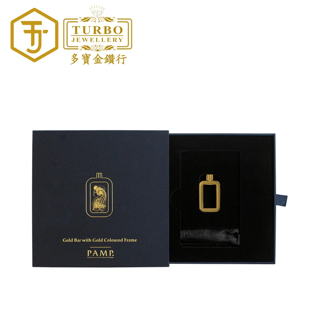 TURBO [10G] PAMP Lady Fortuna Gold Bar 9999Gold with Pendant Frame