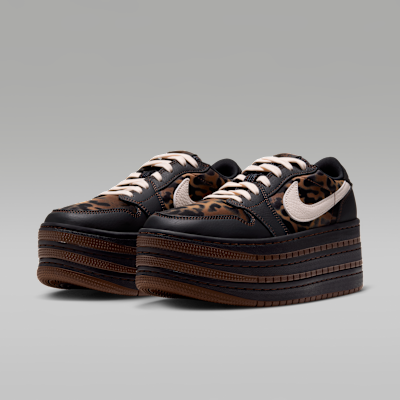 Air Jordan 1 Brooklyn Low 狂野豹紋多層超厚底運動鞋［Leopard］