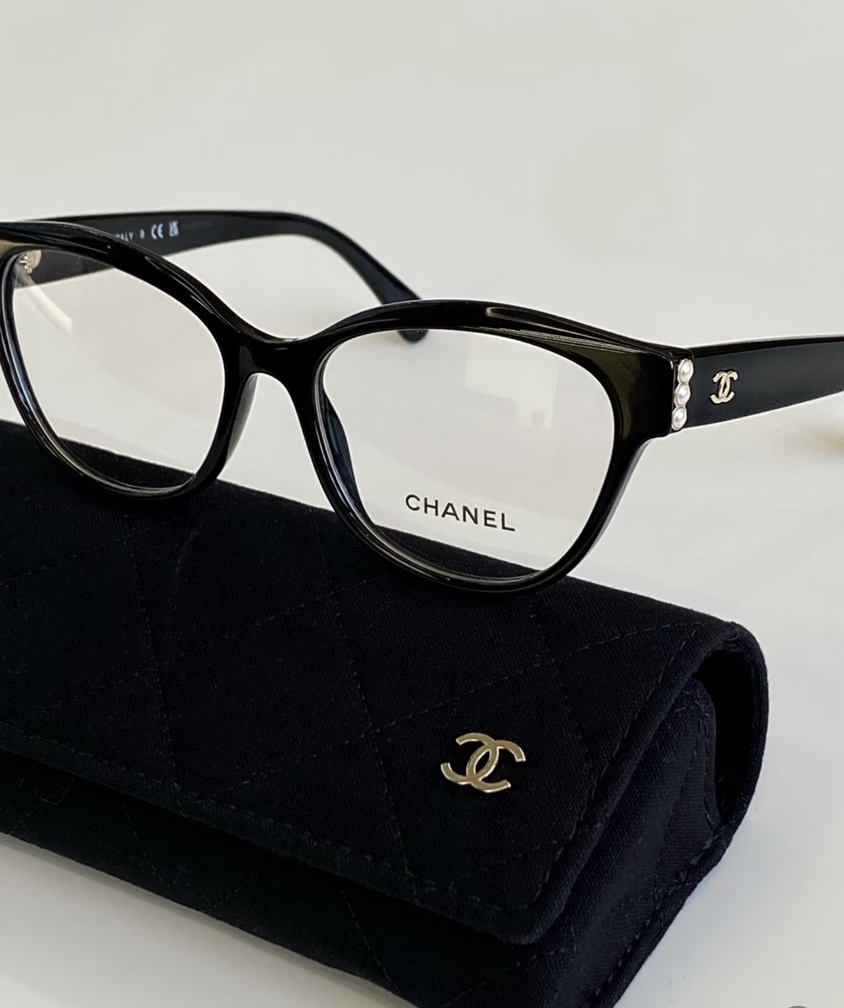 現貨✨🫶🏻熱賣款🪩Chanel 珍珠平光鏡 可自行配度數鏡片✨❤️
