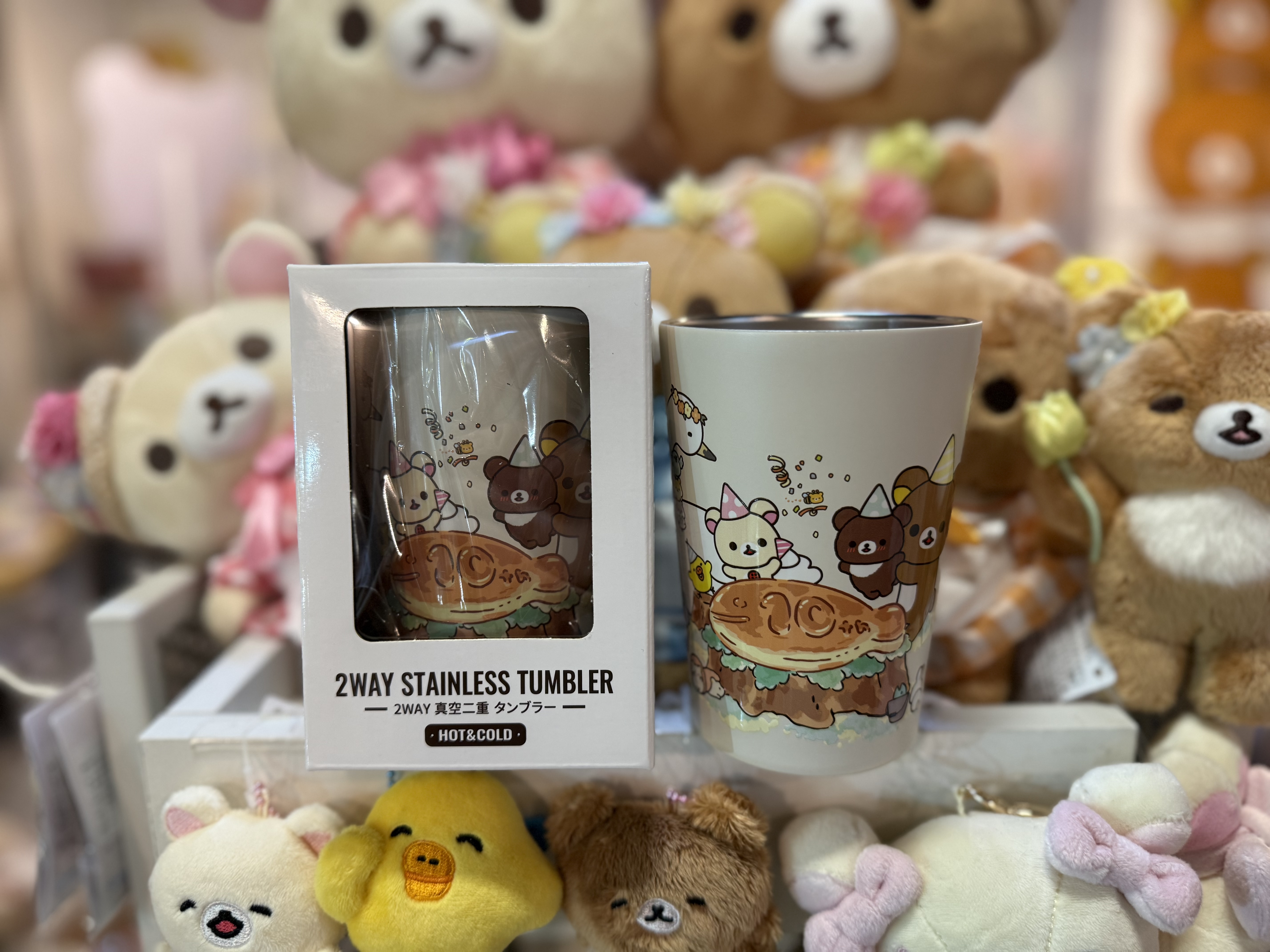 《現貨》全新日本專店限定 小熊10週年紀念雙重不鏽鋼保溫杯