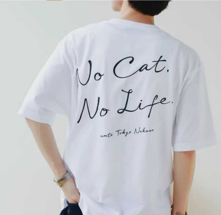  預訂 Beamsboy NO CAT, NO LIFE短袖tee [貨號26A607]