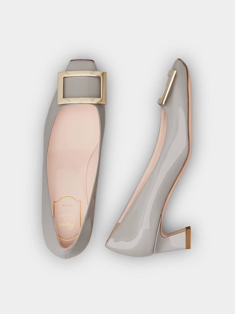 限時優惠✨訂貨🍒RV 4.5cm pump 淺灰漆皮 補碼 Size 36-39