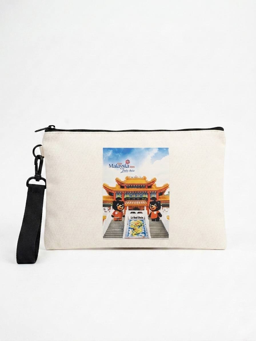 LDVM15 - Rectangle Canvas Pouch Thean How Temple
