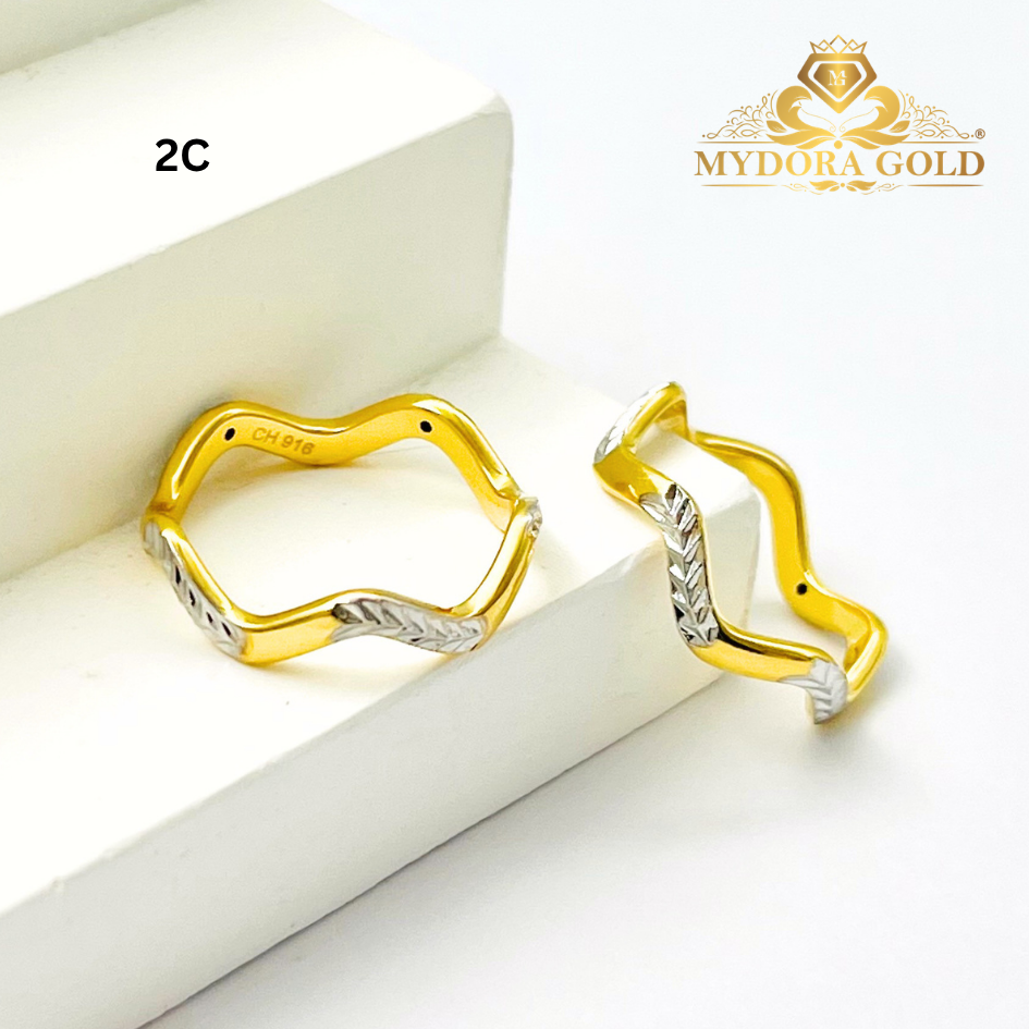 MYDORA Cincin Zig Zag Pahat Exclusive (5G) l EMAS 916/22K
