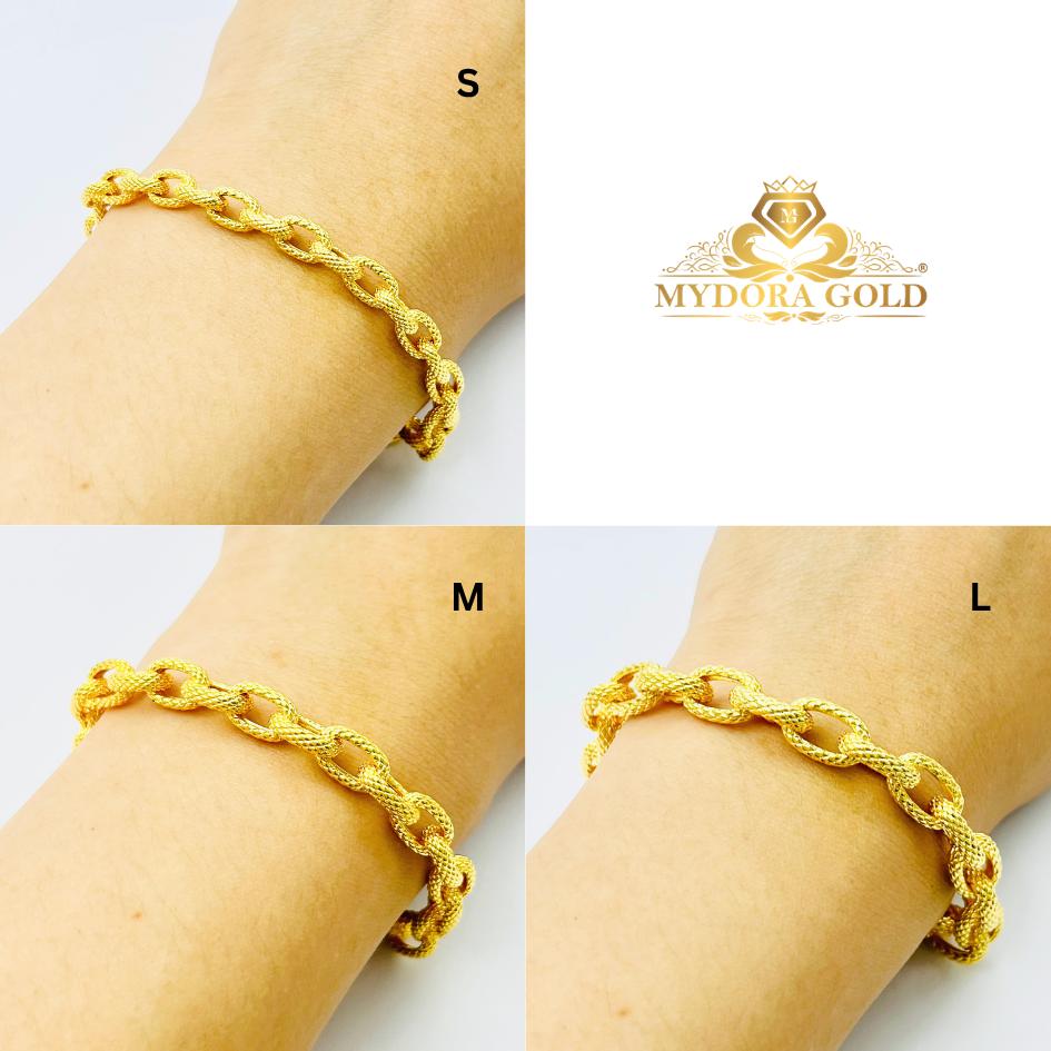 MYDORA Rantai Tangan Sauh Glam (5G) l EMAS 916/22K