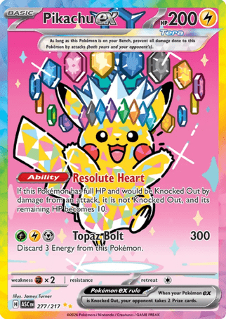Pokemon TCG Mega Evolution—Ascended Heroes - Pikachu EX-277/217
