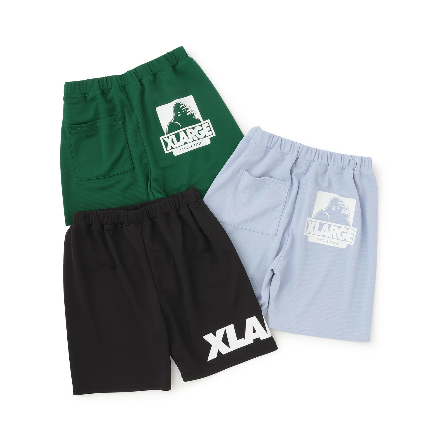 🆕【⭐訂購⭐】 🇯🇵日本直送🌀#XLARGE KIDS 吸濕排汗速乾 防UV 側邊Logo 短褲［3款選］🌀[ELEA-0055][260606]