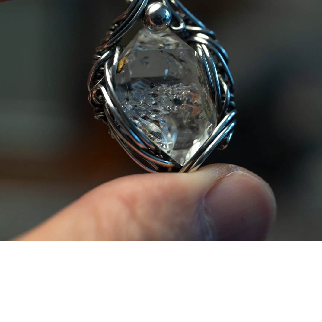 WAS 閃靈鑽頸鏈 - Herkimer Diamond Pendant