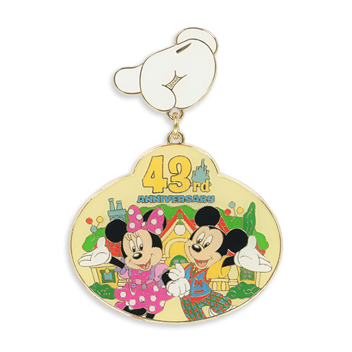 預訂 樂園限定 Tokyo DisneyLand 43rd Anniversary Tee 襟章 手錶 布章 Pin 