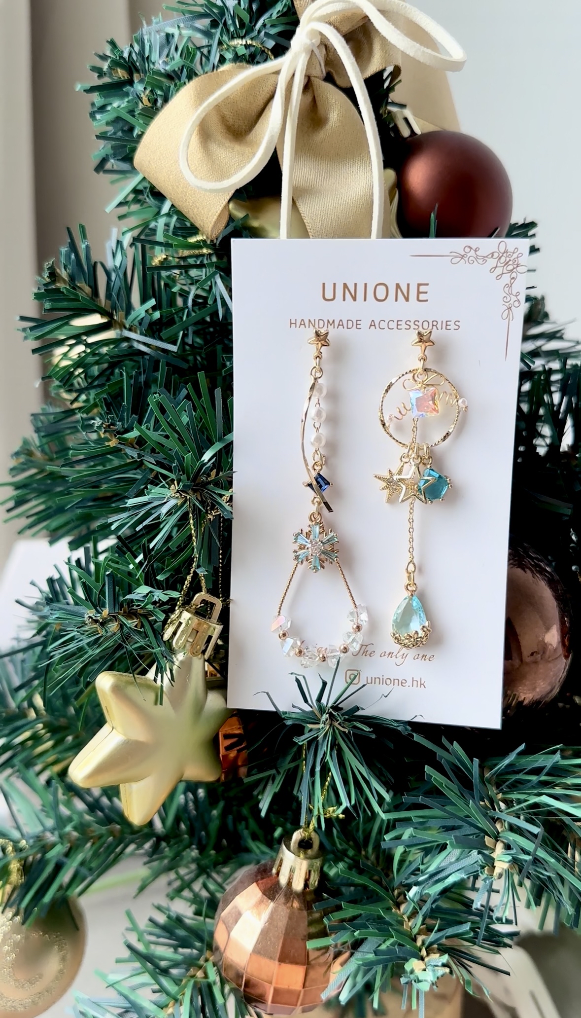 鴛鴦藍雪薄荷水滴耳環❄️