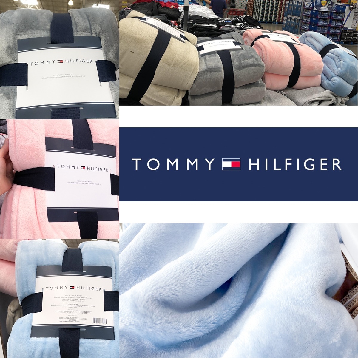 Tommy Hilfiger 雙人保暖毛毯