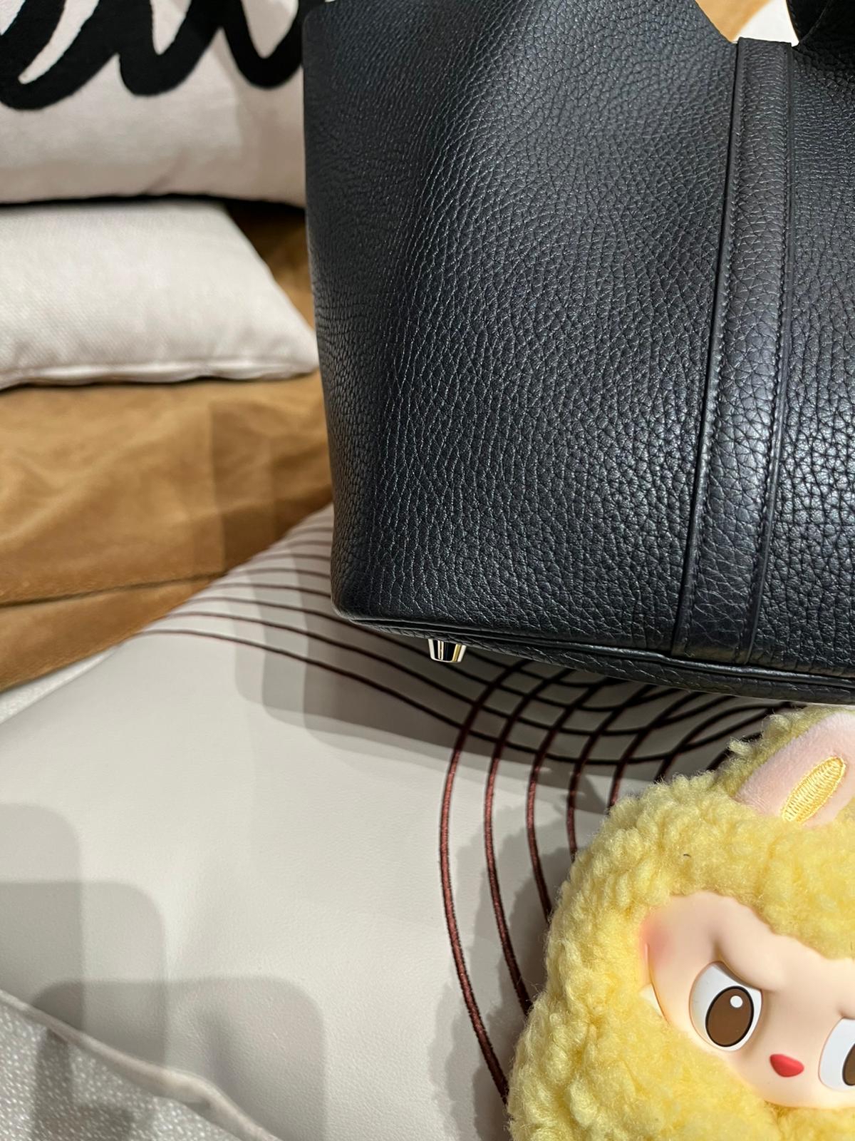 Hermes picotin 22,黑色銀扣,STAMP C 100%Authentic ,98%new  ✅key lock ✅dust bag