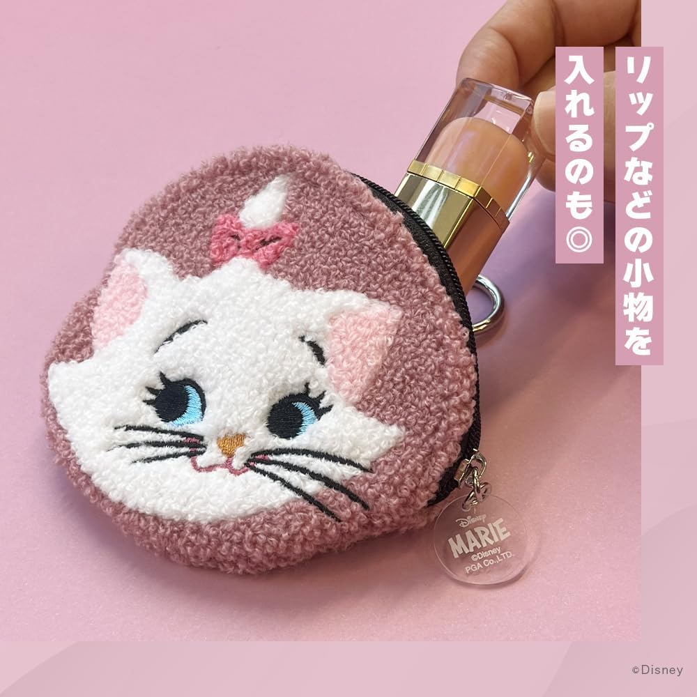 現貨｜Disney Marie 瑪麗貓 富貴貓 毛毛刺繡小袋 收納袋 Gadget Pouch (PG-DGP05MAR)