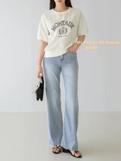 G6158 韓國🇰🇷靚靚字母print top