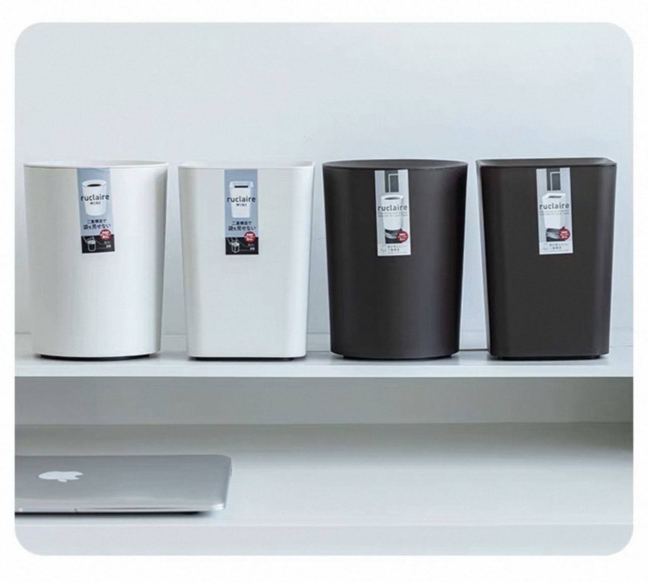 日本ASVEL桌面雙層垃圾桶