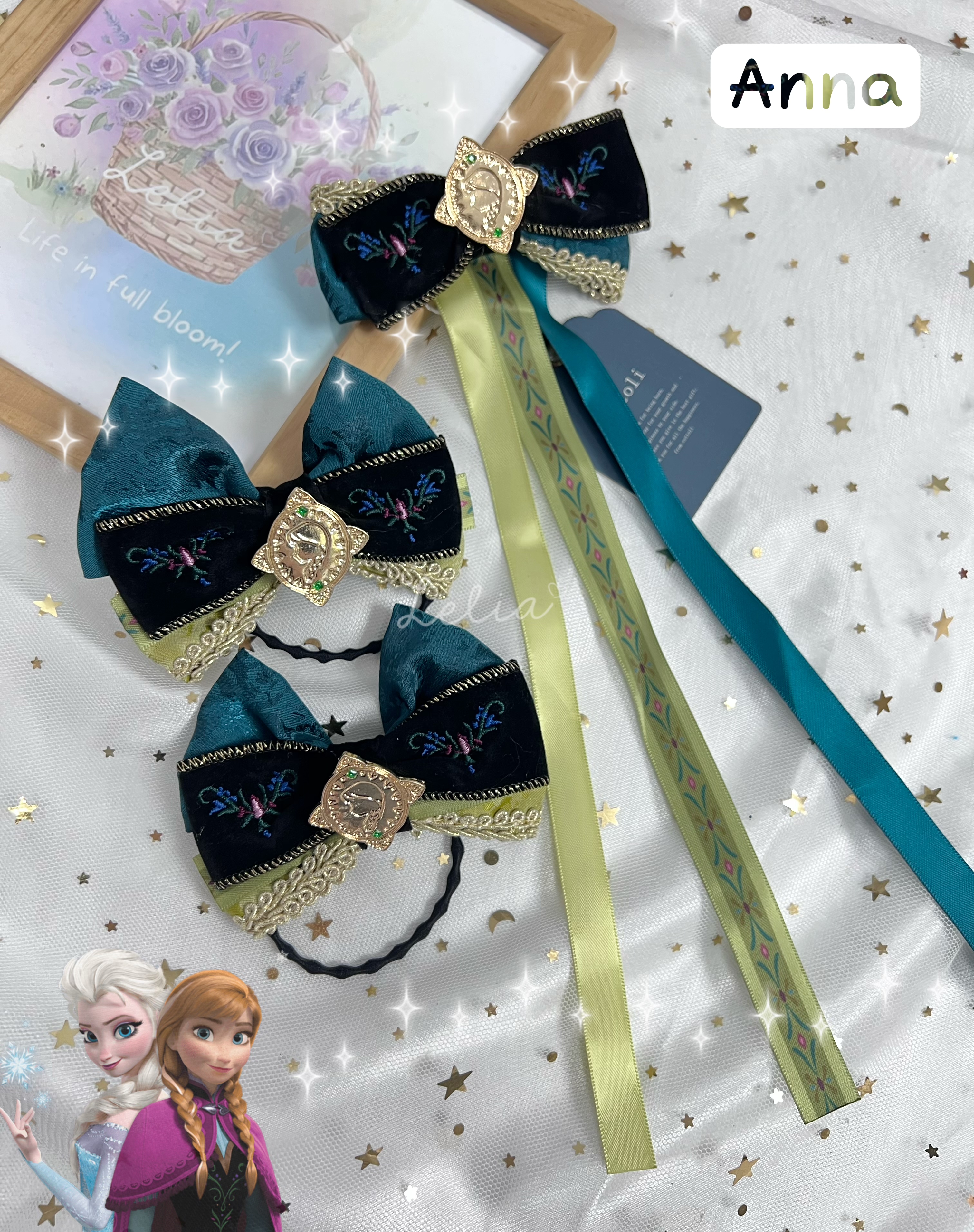 ▫️現貨▫️多款公主頭飾套裝Elsa/Anna/Jasmine/Belle/Rapunzel