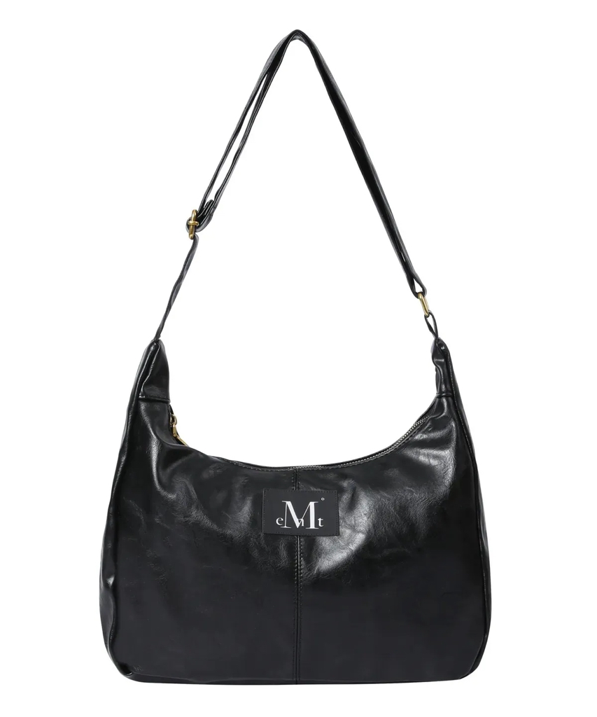 韓國直送限時特價優惠中 MUCENT MERIN GOLD LINE LEATHER SHOULDER BAG - 2 Color