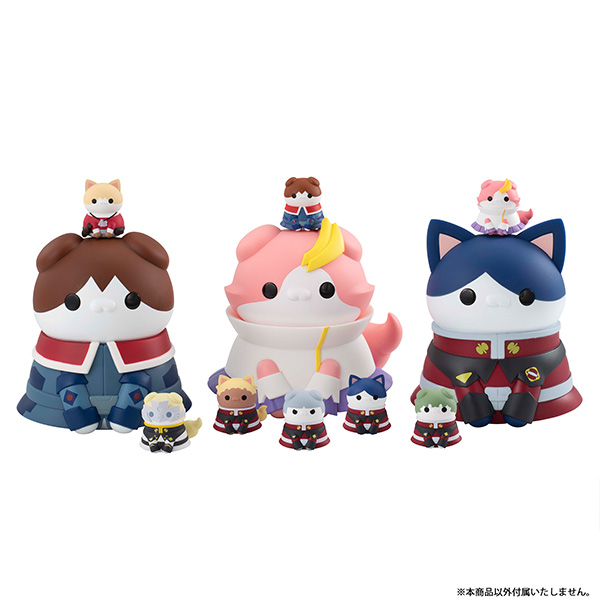 (預訂訂金 $100) (總價 $371) MegaHouse MEGA CAT PROJECT 機動戰士高達 機動戰士喵彈SEED 偽貓咪 (1套8款) (行版) Mobile Suit Gundam Seed Mobile Suit Nyandam SEED 