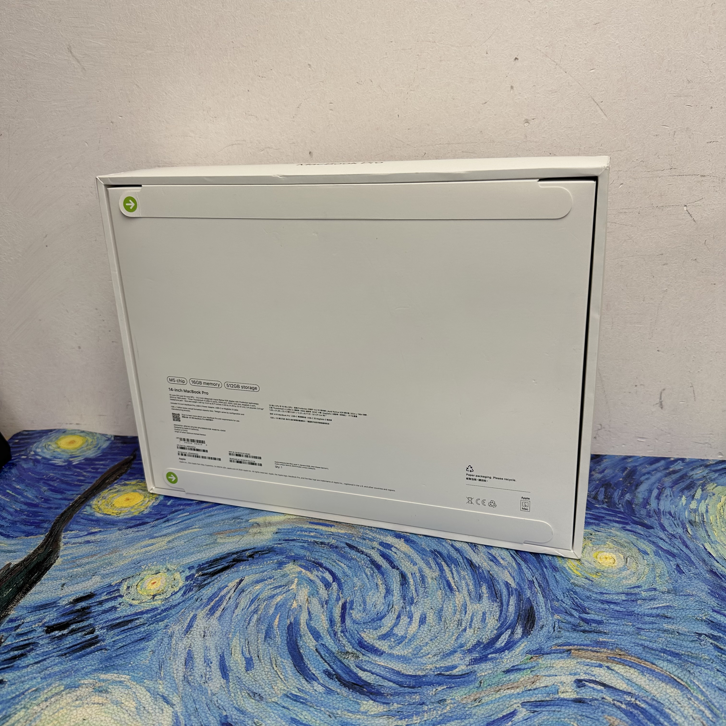#5848 （全新原封 Apple MacBook Pro M5🔥性價比高 )APPLE  MacBook Pro M5 2025 M5 CPU/16GB Ram/512GB SSD/10核心GPU/Liquid Retina XDR Mon/14吋/黑色/Gaming Laptop / Notebook / brand new / Netflix /Movie / MacbookPro / Pro M5