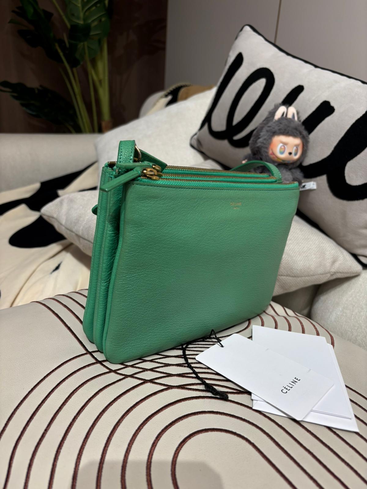 Celine Trio Bag Calfskin 100%Authentic, 90%New ✅Dust bag