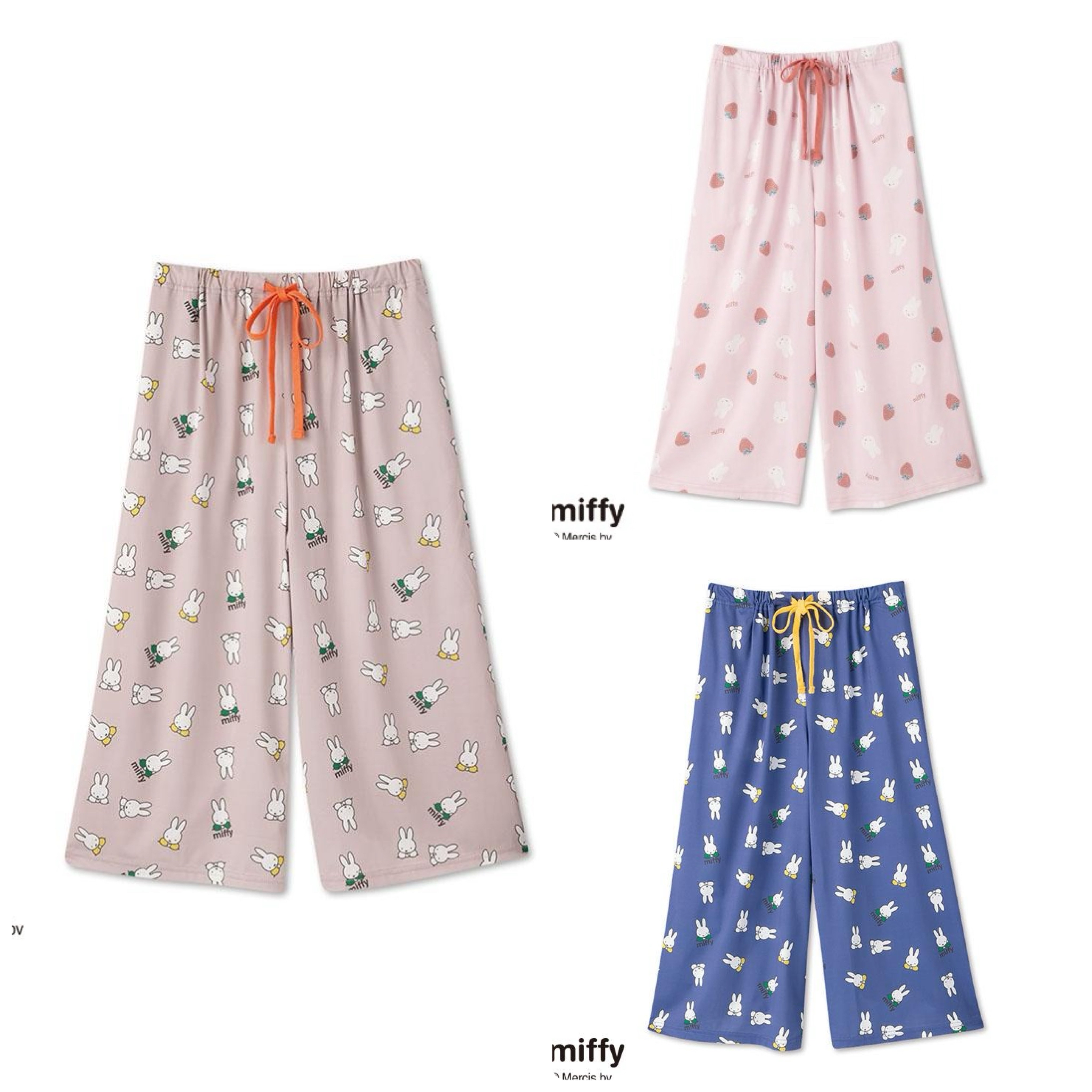 獨家發售日本直送 Miffy 冷感家居七分褲 